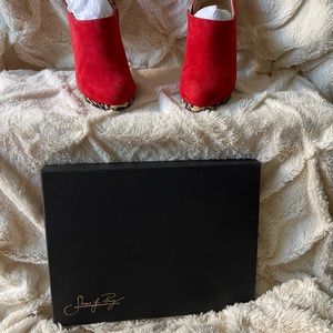 Red Suede Shoe Boots